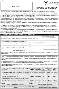 Blood Consent form