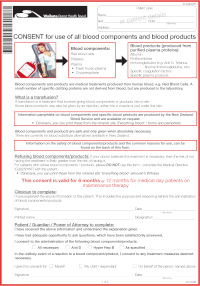 Blood Consent form