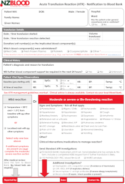 click to download the Acute Transfusion Reaction (ATR) Notification Form click to download the Acute Transfusion Reaction (ATR) Notification Formm