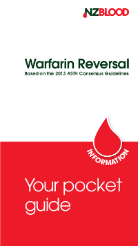 Warfarin reversal pocket guide